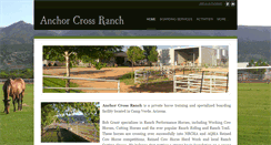 Desktop Screenshot of anchorcrossranch.com