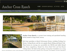 Tablet Screenshot of anchorcrossranch.com